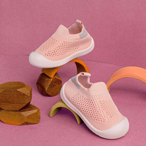 Minikies Pembe Parıltı Deseni Slip-On Ayakkabı