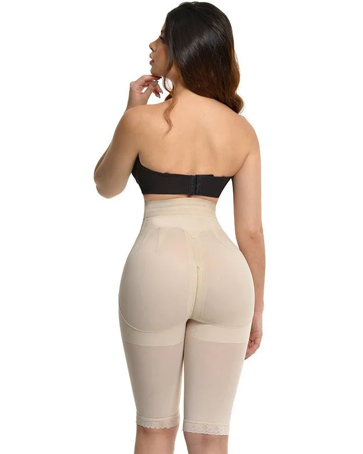 Fajas Compression Shapewear Open Bust Tummy Control with Zipper